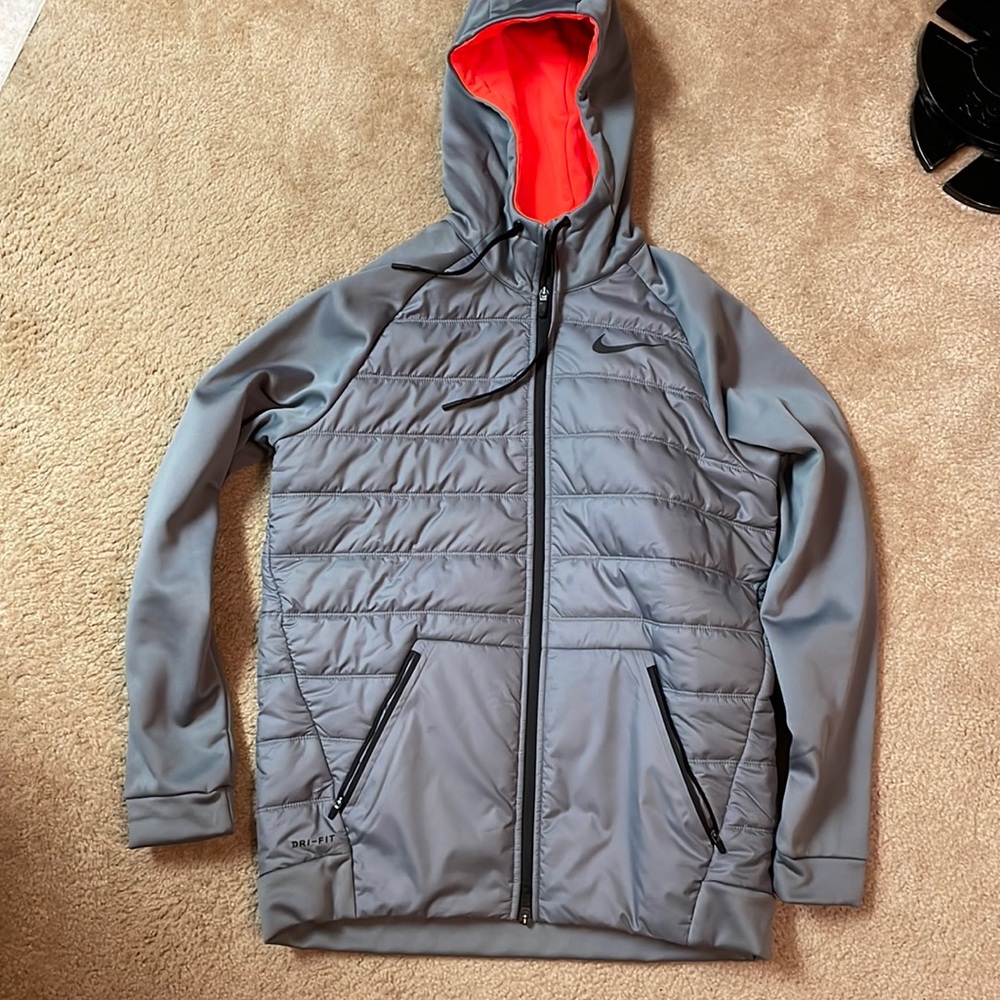 Nike Therma Men's Full Zip Dri Fit Hooded Insulated Jacket